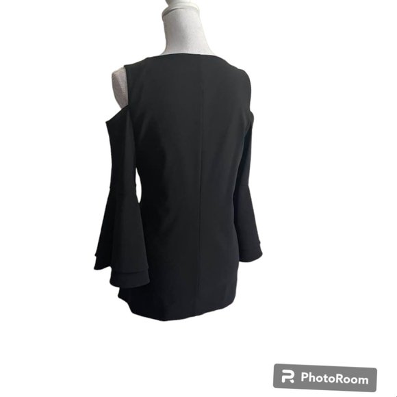 Boston Proper Travel Collection Cold Shoulder Double Ruffle Long Sleeves… - Picture 15 of 16